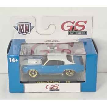 M2 Machines 1:64 GP32 - Buick GS Stage 2 1970 blue white CHASE CAR